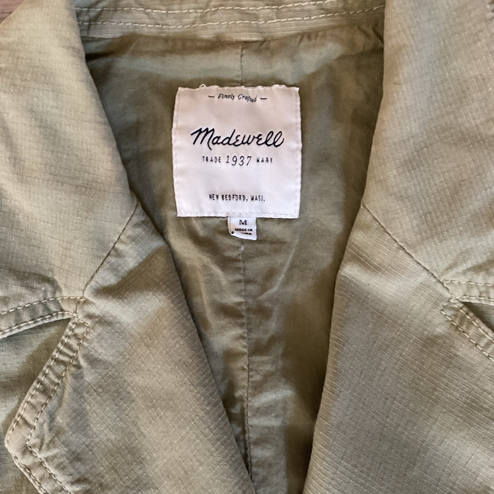 Madewell Modern Safari Utility Vest in Green Medium - Picture 3 of 5